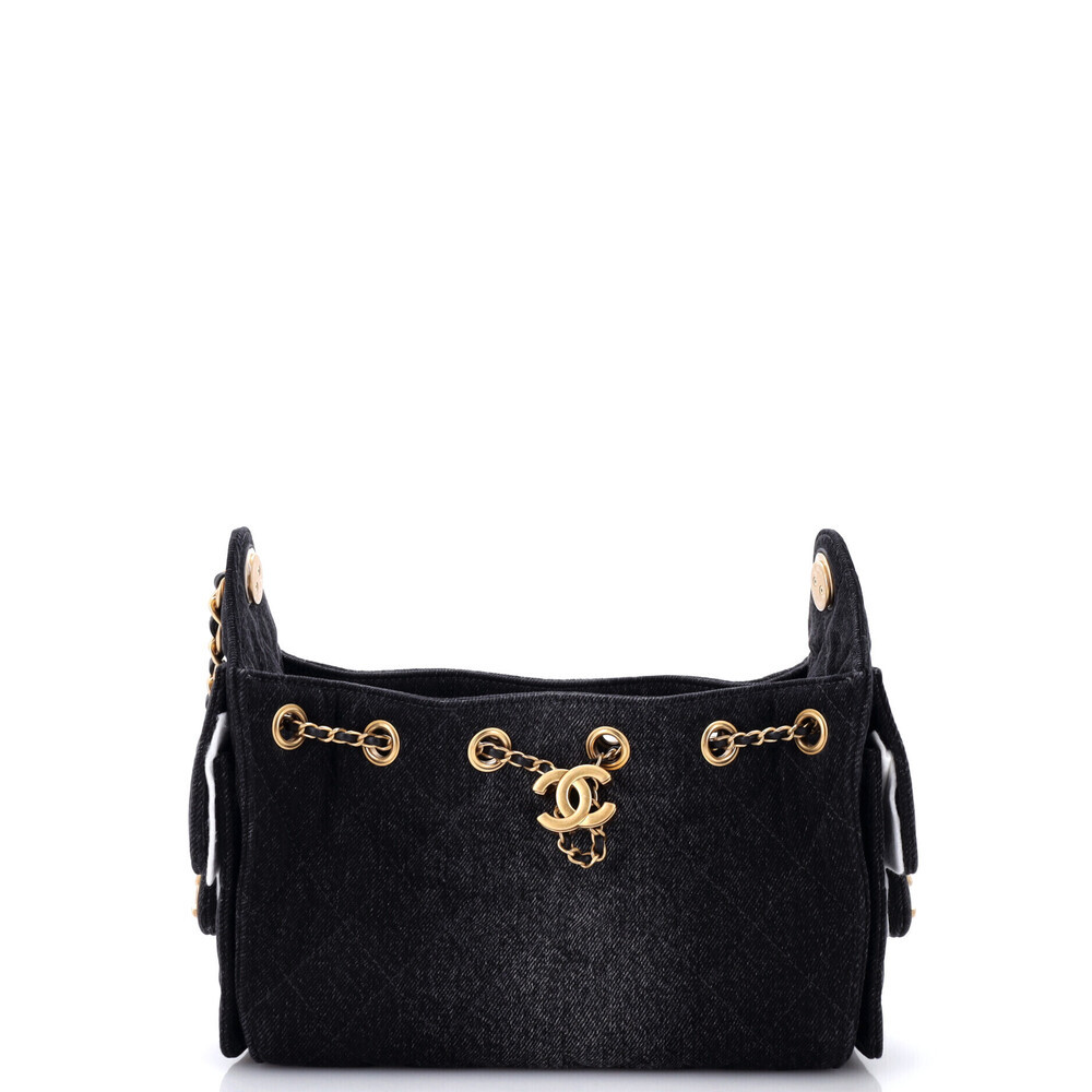 Chanel Mini 25 Hobo Bag Quilted Denim